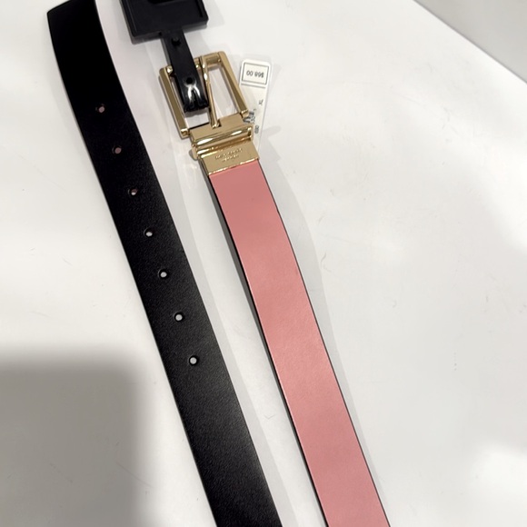Kate Spade Black Pink Reversible Leather Belt (size XL) - Picture 7 of 7